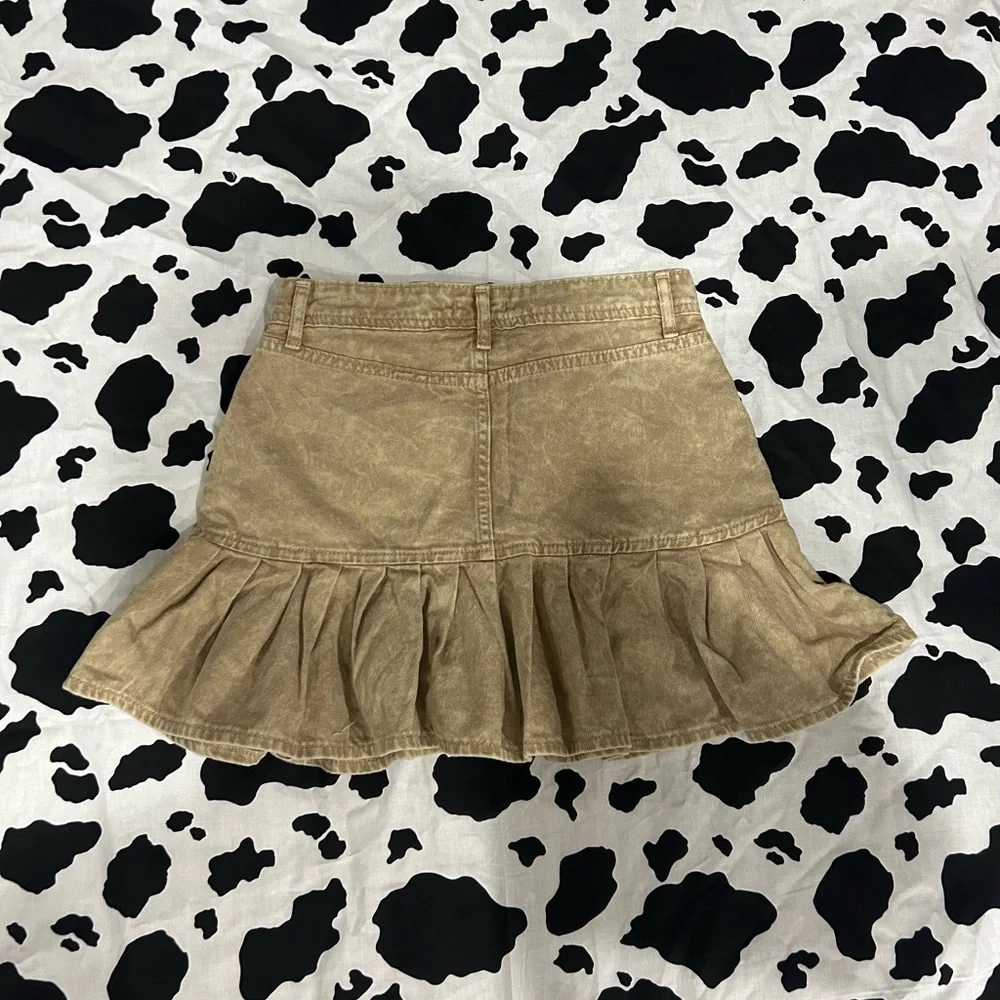Nasty Gal NWT Twill Ruffled Denim Mini Skirt Co-ord